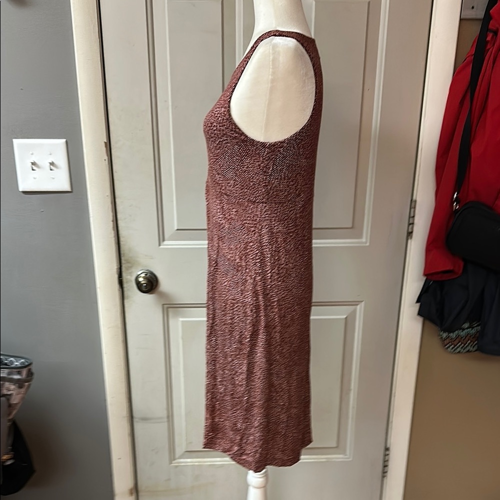 Athleta Textured Burgundy Midi Dress - Picture 4 of 7